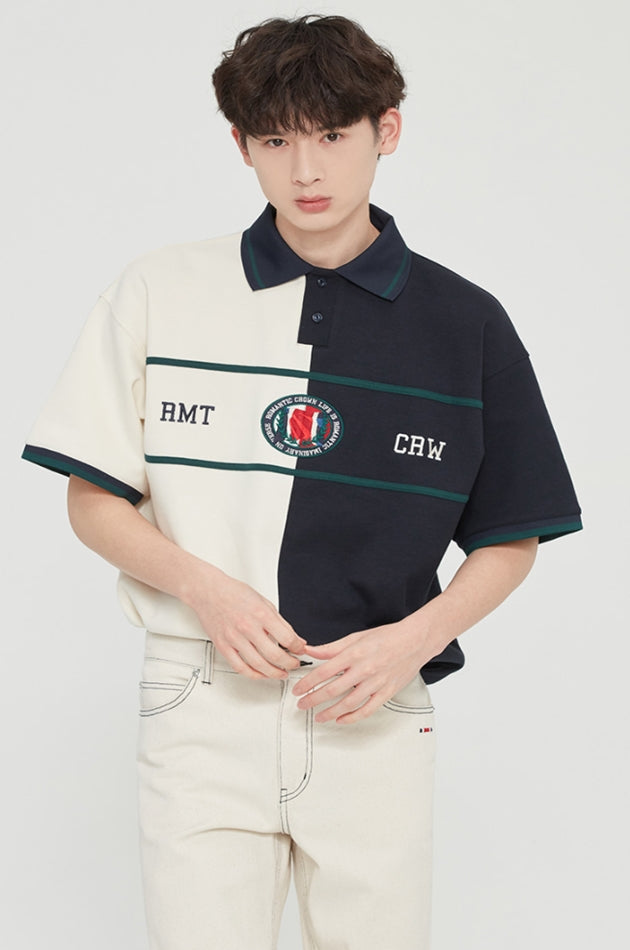 ロマンティッククラウン(ROMANTIC CROWN) CEREMONY FLAG POLO_OATMEAL