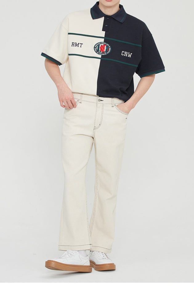 ロマンティッククラウン(ROMANTIC CROWN) CEREMONY FLAG POLO_OATMEAL