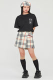 ロマンティッククラウン(ROMANTIC CROWN) CRUSH RECEIPT MESH TEE_BLACK