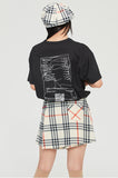 ロマンティッククラウン(ROMANTIC CROWN) CRUSH RECEIPT MESH TEE_BLACK