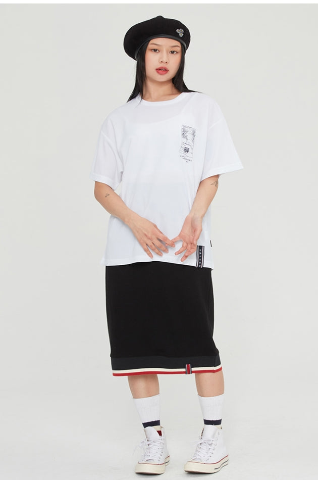 ロマンティッククラウン(ROMANTIC CROWN) CRUSH RECEIPT MESH TEE_WHITE