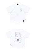 ロマンティッククラウン(ROMANTIC CROWN) CRUSH RECEIPT MESH TEE_WHITE