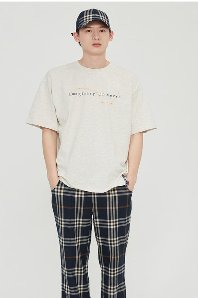 ロマンティッククラウン(ROMANTIC CROWN) STRING FIGURES TEE_MELANGE IVORY