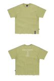 ロマンティッククラウン(ROMANTIC CROWN) SLOGAN LIST LOGO TEE_LIGHT KHAKI