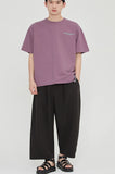 ロマンティッククラウン(ROMANTIC CROWN) SLOGAN LIST LOGO TEE_DARK PURPLE