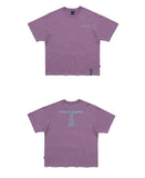 ロマンティッククラウン(ROMANTIC CROWN) SLOGAN LIST LOGO TEE_DARK PURPLE