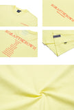 ロマンティッククラウン(ROMANTIC CROWN) SLOGAN LIST LOGO TEE_LIGHT YELLOW
