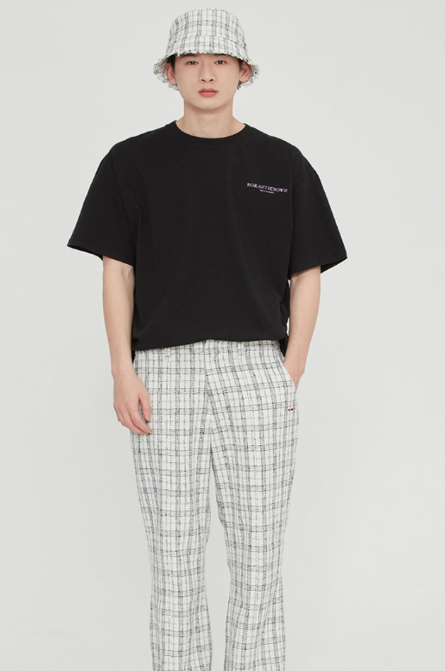 ロマンティッククラウン(ROMANTIC CROWN) SLOGAN LIST LOGO TEE_BLACK