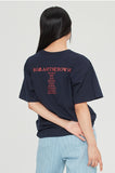 ロマンティッククラウン(ROMANTIC CROWN) SLOGAN LIST LOGO TEE_NAVY