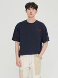 ロマンティッククラウン(ROMANTIC CROWN) SLOGAN LIST LOGO TEE_NAVY