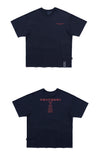ロマンティッククラウン(ROMANTIC CROWN) SLOGAN LIST LOGO TEE_NAVY
