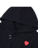 AQO_studiospace(アコスタジオスペース) AQO HEART HOOD ONE-PIECE BLACK