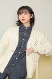 AQO_studiospace(アコスタジオスペース)  AQO BEAR CARDIGAN IVORY