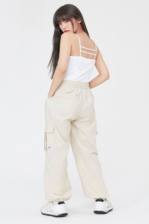 TARGETTO(ターゲット)  LACE TRIMMING SLEEVELESS_WHITE