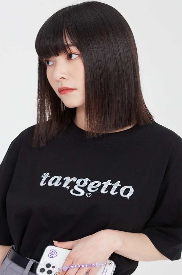 TARGETTO(ターゲット) GLOSSY LOGO TEE SHIRT_BLACK