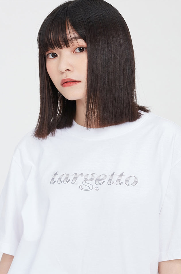 TARGETTO(ターゲット) GLOSSY LOGO TEE SHIRT_WHITE