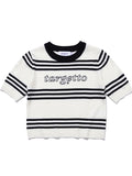 TARGETTO(ターゲット) LINE LOGO STRIPE KNIT_OATMEAL