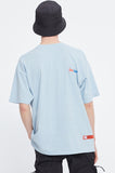ベドインベド(BADINBAD) MINIMAL LOGO TEE_SKY BLUE