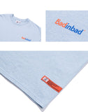 ベドインベド(BADINBAD) MINIMAL LOGO TEE_SKY BLUE