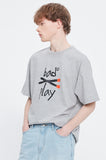 ベドインベド(BADINBAD)  PLAY WITH BAD TEE_GREY
