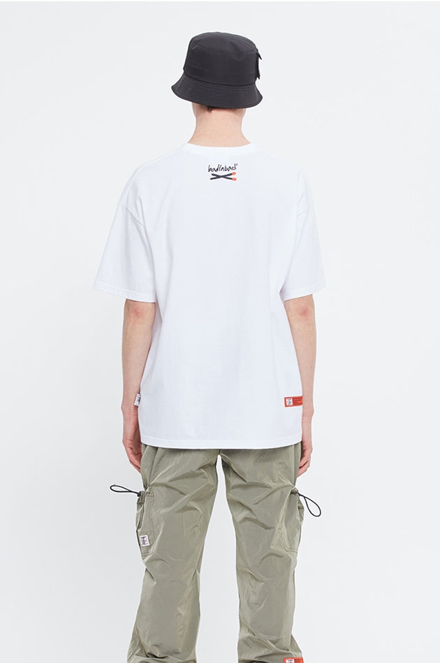 ベドインベド(BADINBAD)  PLAY WITH BAD TEE_WHITE