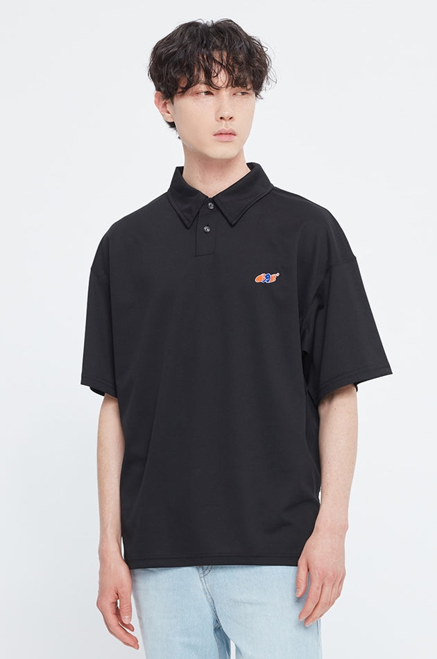 ベドインベド(BADINBAD)  FAT LOGO POLO_BLACK