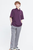 ベドインベド(BADINBAD) FAT LOGO POLO_DEEP PURPLE