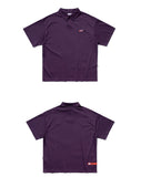 ベドインベド(BADINBAD) FAT LOGO POLO_DEEP PURPLE