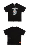 ベドインベド(BADINBAD) FRANKLIN PORTRAIT TEE_BLACK