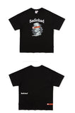 ベドインベド(BADINBAD) FRANKLIN PORTRAIT TEE_BLACK