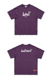 ベドインベド(BADINBAD) HAND DRAWING LOGO TEE_DEEP PURPLE