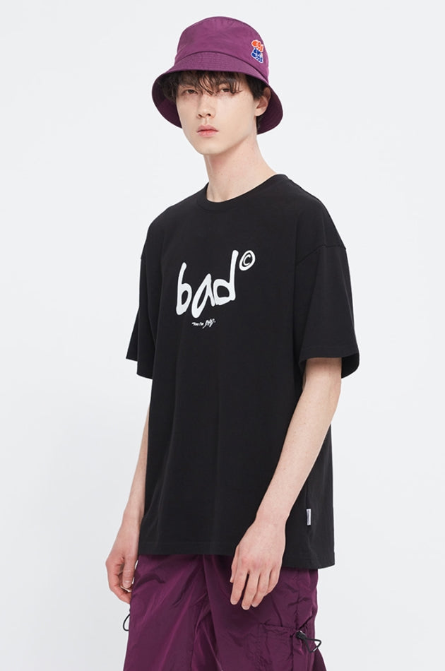 ベドインベド(BADINBAD)    HAND DRAWING LOGO TEE_BLACK
