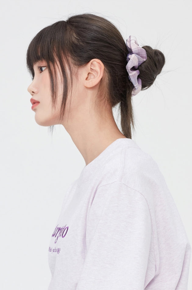 TARGETTO(ターゲット) CHECK SCRUNCHIES_LIGHT PURPLE