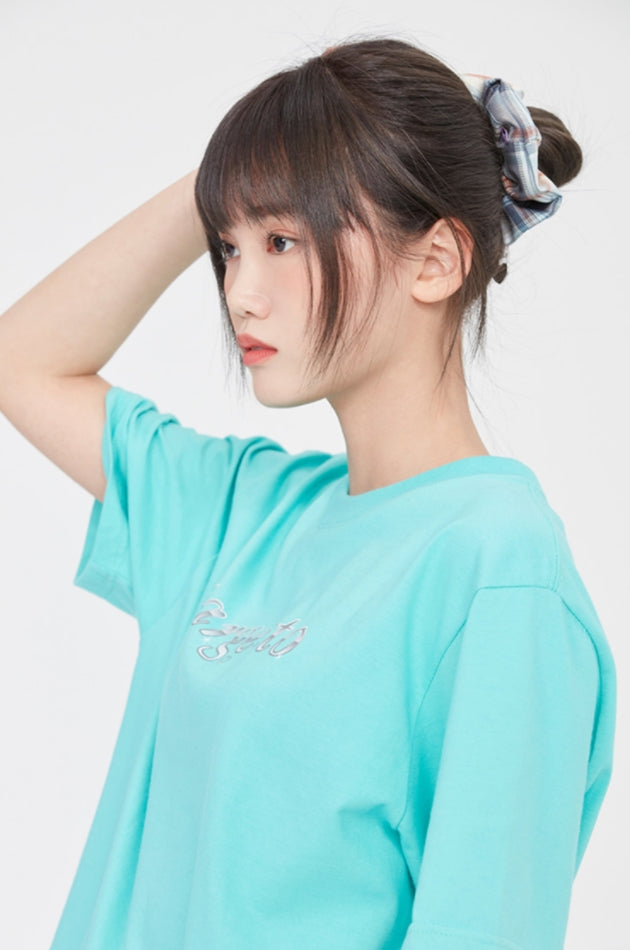 TARGETTO(ターゲット) CHECK SCRUNCHIES_LIGHT BLUE