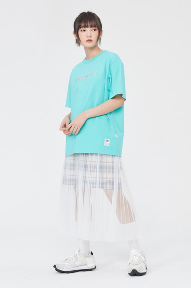 TARGETTO(ターゲット) CHECK LAYERED LACE LONG SKIRT_WHITE