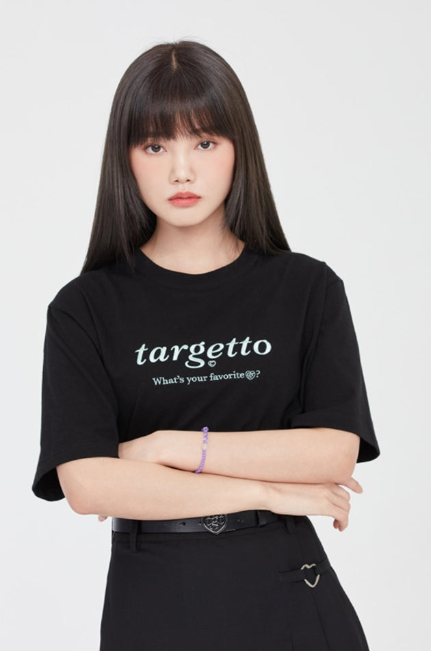 TARGETTO(ターゲット)  BASIC LOGO TEE SHIRT_BLACK