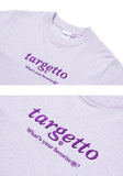 TARGETTO(ターゲット)  BASIC LOGO TEE SHIRT_MELANGE LIGHT PURPLE