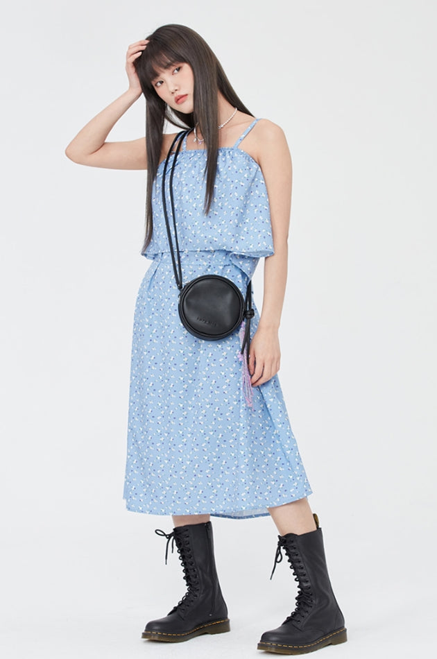 TARGETTO(ターゲット) FLOWER PATTERN LAYERED ONEPIECE_LIGHT BLUE