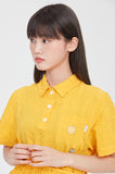 TARGETTO(ターゲット) CHECK SHIRRING ONEPIECE_YELLOW