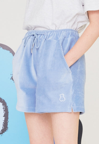 AQO_studiospace(アコスタジオスペース) AQO BEAR CORDUROY SHORTS PANTS SKYBLUE