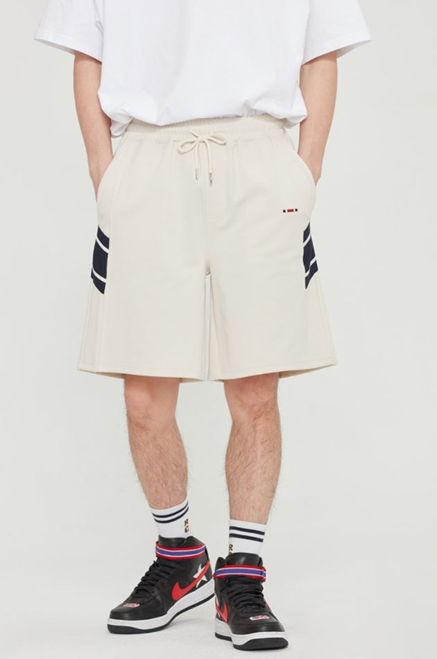 ロマンティッククラウン(ROMANTIC CROWN) BACK LINE SHORTS_OATMEAL