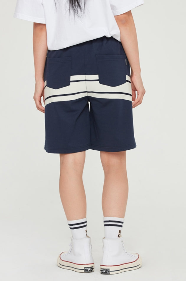 ロマンティッククラウン(ROMANTIC CROWN) BACK LINE SHORTS_NAVY