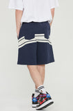 ロマンティッククラウン(ROMANTIC CROWN) BACK LINE SHORTS_NAVY