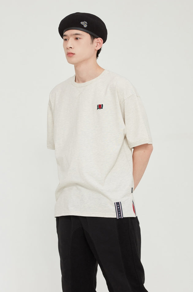 ロマンティッククラウン(ROMANTIC CROWN) CEREMONY FLAG TEE_MELANGE IVORY