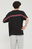 ロマンティッククラウン(ROMANTIC CROWN) FLOWER FACE BACK LINE TEE_BLACK