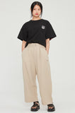 ロマンティッククラウン(ROMANTIC CROWN) FLOWER FACE BACK LINE TEE_BLACK