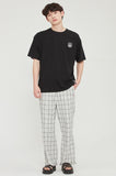 ロマンティッククラウン(ROMANTIC CROWN) FLOWER FACE BACK LINE TEE_BLACK