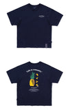 ロマンティッククラウン(ROMANTIC CROWN) COLOR DOT PINEAPPLE TEE_NAVY