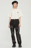 ロマンティッククラウン(ROMANTIC CROWN)   FLOWER FACE LOGO TEE_OATMEAL