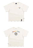 ロマンティッククラウン(ROMANTIC CROWN)   FLOWER FACE LOGO TEE_OATMEAL